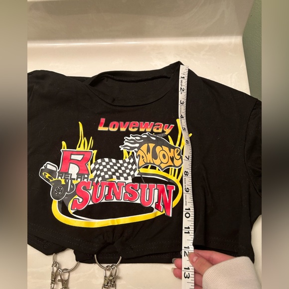 Korean Chain Crop Top - Picture 7 of 7